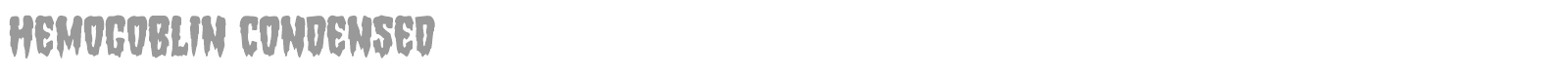 Hemogoblin font preview