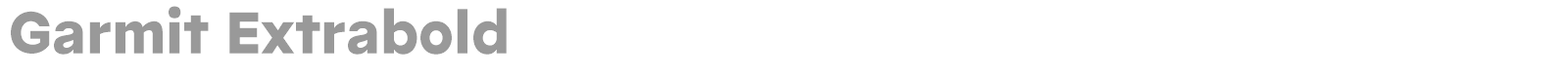 Garmit font preview